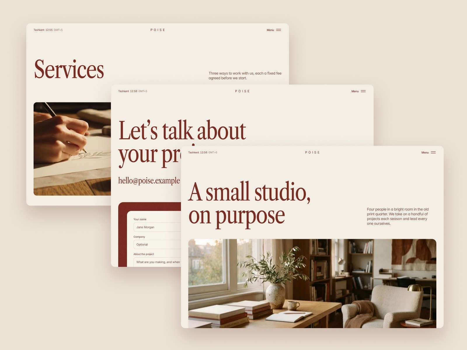 Poise pages