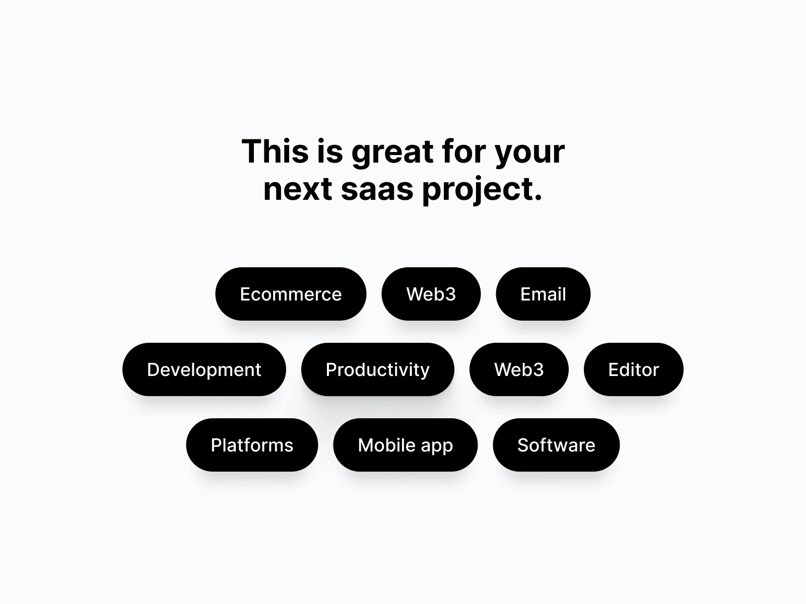 Taskflow SaaS template pricing section — three-column comparison with free, $10, and $20 monthly plans, featuring team size, storage, and support options.