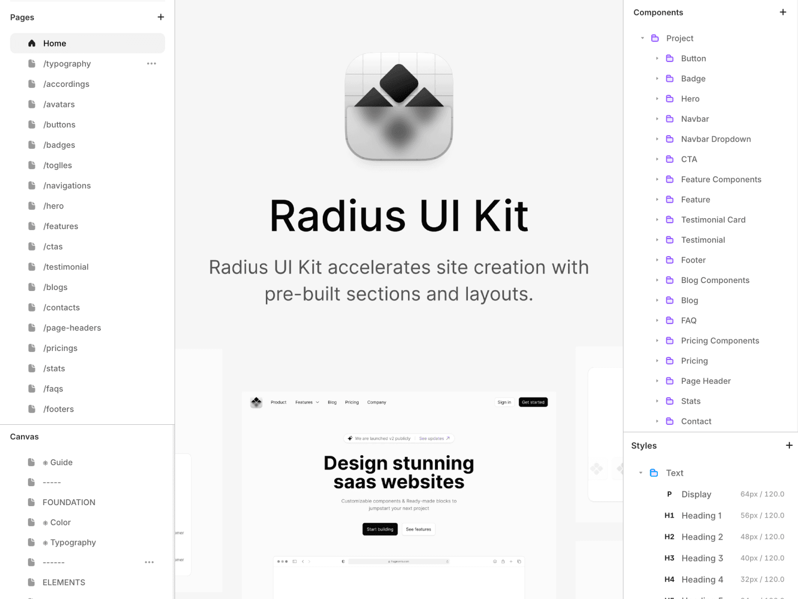 — 200+ components — 60+ styles — Responsive — Remix enabled framer ui kit