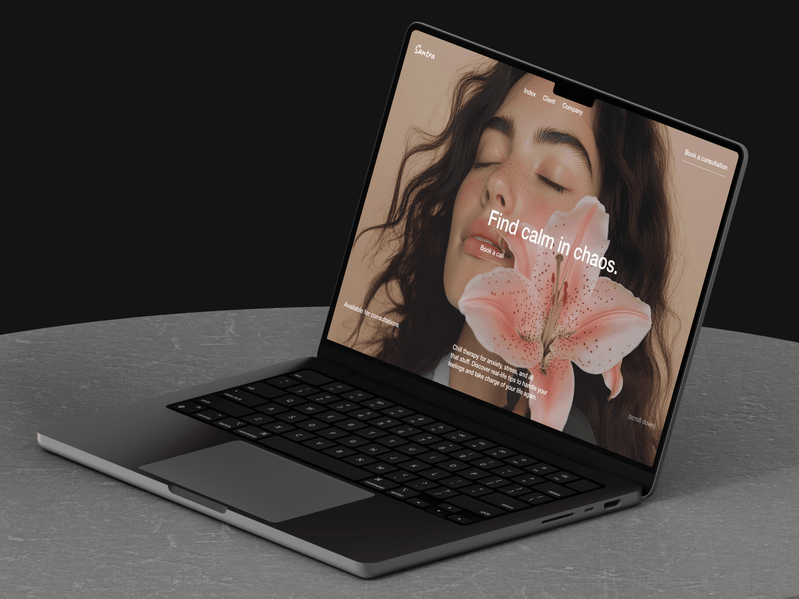 Framer website template for mental health and wellness professionals – clean and calming layout designed for psychologists and therapists.