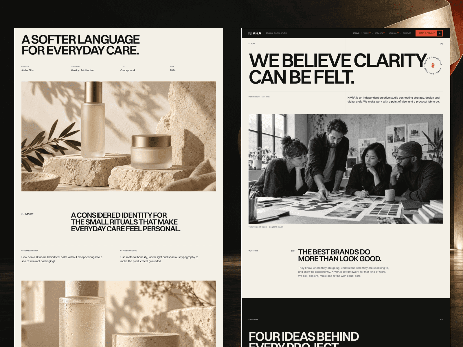 Kivra Framer template preview