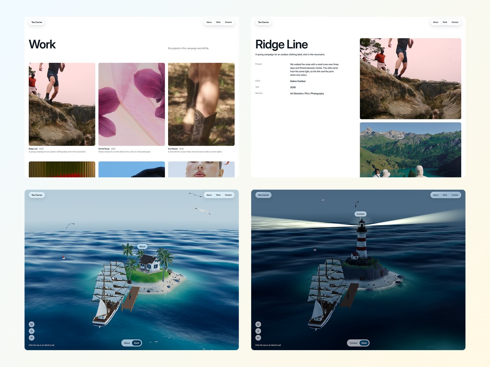 Teo Corran work page and case study