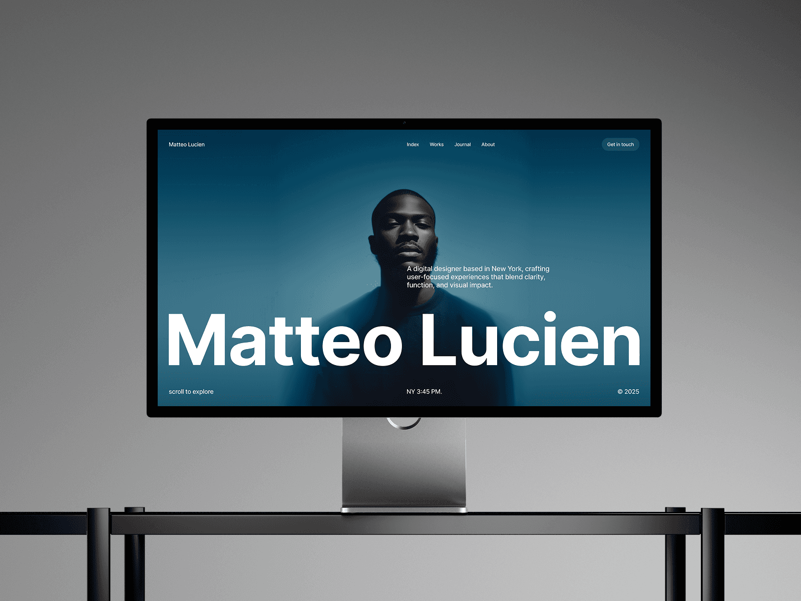Matteo Lucien framer premium portfolio template